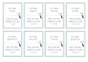 Vorschau - Spiele - Lesespiel Adjektive mit -ig und -lich - Seite 3