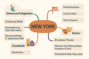 Vorschau - Arbeitsblätter - Arbeitsblätter zum Thema "New York" + Lösung & MP3 + Mindmap + Infografik - Seite 2