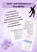 Vorschau - Stundenentwürfe - Ausführlicher Unterrichtentwurf (DSP) Standbilder: Hoch- und Tiefstatus - Deckblatt