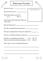 Vorschau - Stundenentwürfe - 4. Sequenz richtig Zähneputzen - Merkplakat & Wortspeicherkarten - KAI - Seite 1