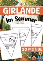 Vorschau - Mal- und Bastelvorlagen - Girlande - Im Sommer - Deckblatt