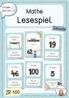 Vorschau - Spiele - Lesespiel Mathe - Zahlwörter (ZR100) - Deckblatt