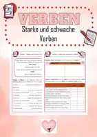 Vorschau - Arbeitsblätter - Verben - Starke und Schwache Verben - Deckblatt