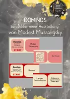 Vorschau - Spiele - Domino-Set: Bilder einer Ausstellung - Deckblatt