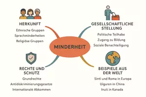 Vorschau - Arbeitsblätter - AB mit Fragen zum Thema "Minderheit" + Lösungsblatt + Mindmap + Infografik - Seite 3
