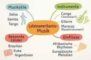 Vorschau - Arbeitsblätter - Arbeitsblatt "Lateinamerikanische Musik" + interaktive Lösung & MP3 + Mindmap + Infografik - Seite 3