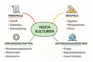Vorschau - Arbeitsblätter - Arbeitsblätter zum Thema "Hochkulturen" + Lösung & Fragen & MP3 + Mindmap + Infografik - Seite 2