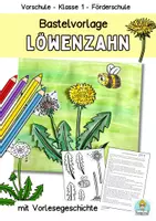 Vorschau - Stundenentwürfe - Kunst-Paket Frühling, Ostern, Muttertag Ausmalbilder, Bastelvorlagen - Seite 1