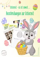 Vorschau - Stundenentwürfe - Beschreiben zur Osterzeit - Hasenstarke Übungen zum Beschreiben (Deutsch, Klasse 5/6) - Deckblatt