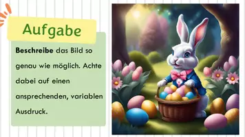 Vorschau - Stundenentwürfe - Beschreiben zur Osterzeit - Hasenstarke Übungen zum Beschreiben (Deutsch, Klasse 5/6) - Seite 2