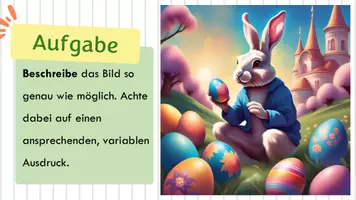 Vorschau - Stundenentwürfe - Beschreiben zur Osterzeit - Hasenstarke Übungen zum Beschreiben (Deutsch, Klasse 5/6) - Seite 3