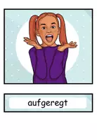 Vorschau - Präsentationen/Tafelbilder - Bildkarten und Wortkarten "Gefühle" DaZ / DaF / Deutsch - Seite 2