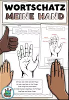 Vorschau - Arbeitsblätter - "Meine Hand" der Körper DaZ - Deckblatt