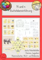 Vorschau - Arbeitsblätter - Buchstabeneinführung N n - Deckblatt