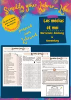 Vorschau - Arbeitsblätter - Les médias et moi: Wortschatz-Übungen und Médiation (passend zu Découvertes 2) - Deckblatt