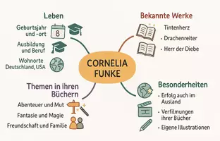 Vorschau - Arbeitsblätter - Arbeitsblätter zum Thema "Cornelia Funke" + Lösung & MP3 + Mindmap + Infografik - Seite 2