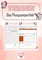 Vorschau - Arbeitsblätter - Verben - Das Plusquamperfekt - Deckblatt