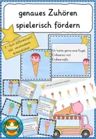 Vorschau - Arbeitsblätter - zuhören fördern_spielerisch im Unterricht - Deckblatt
