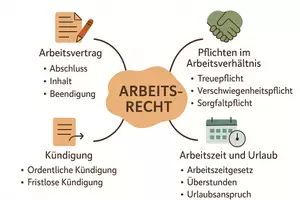 Vorschau - Arbeitsblätter - Arbeitsblatt "Arbeitsrecht" + interaktive Lösung & MP3 + Mindmap + Infografik - Seite 3