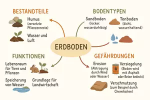 Vorschau - Arbeitsblätter - Arbeitsblatt zum Thema "Erdboden" + Onlineübung & MP3 + Mindmap - Seite 3