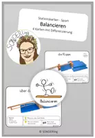 Vorschau - Stationenlernen - 4 Stationskarten - Balancieren - Deckblatt