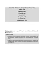 Vorschau - Klassenarbeiten - Mündliche Abiturprüfung Exillyrik Trafikant Woyzeck - Seite 1