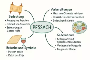 Vorschau - Arbeitsblätter - Arbeitsblatt "Pessach" + Onlineübung & MP3 + Mindmap + Infografik - Seite 2