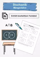 Vorschau - Arbeitsblätter - Stochastik - Mengenlehre - Deckblatt