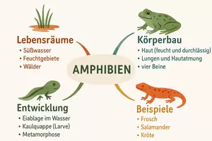Vorschau - Arbeitsblätter - Arbeitsblatt zum Thema "Amphibien" + Onlineübung & MP3 + Mindmap + Infografik - Seite 2
