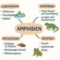Vorschau - Arbeitsblätter - Arbeitsblatt zum Thema "Amphibien" + Onlineübung & MP3 + Mindmap + Infografik - Seite 3