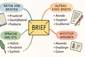 Vorschau - Arbeitsblätter - Arbeitsblätter zum Thema "Brief" + Lösung & MP3 + Mindmap + Infografik - Seite 2