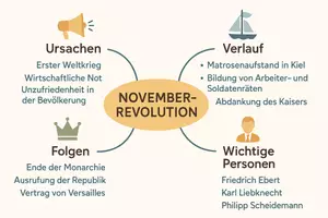 Vorschau - Arbeitsblätter - Arbeitsblätter zum Thema "Novemberrevolution" + Lösung & MP3 + Mindmap + Infografik - Seite 2