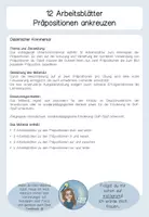 Vorschau - Arbeitsblätter - Präpositionen - 12 Arbeitsblätter Ankreuzen - Seite 1