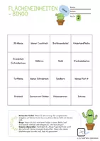 Vorschau - Arbeitsblätter - Bingo Flächeneinheiten umwandeln (Klasse 5/ 6) – Spiel & Grundvorstellungen | Mit Lösungen - Seite 2