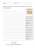 Vorschau - Arbeitsblätter - Brief an mein Zukunfts-Ich_Schuljahresanfang - Seite 1