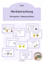 Vorschau - Präsentationen/Tafelbilder - Werkbetrachtung / Bildbetrachtung im Kunstunterricht - Deckblatt