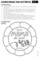 Vorschau - Arbeitsblätter - MUTTERTAG - Bastelvorlagen (Materialpaket) - Seite 3