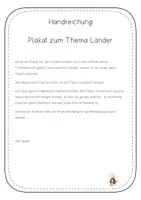 Vorschau - Präsentationen/Tafelbilder - So gestalten wir ein Länder-Plakat: Ablauf - Seite 1