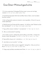 Vorschau - Arbeitsblätter - Mitmach Lesetexte - gemeinsam lesen und malen - Ostern und Frühling - Seite 2