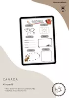Vorschau - Arbeitsblätter - Fact Sheet: Canada - Deckblatt