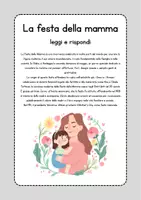 anteprima - Esercizi - Schede didattiche Festa della Mamma - Pagina 1