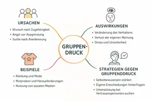 Vorschau - Arbeitsblätter - Arbeitsblatt "Gruppendynamik und Gruppendruck" + interaktive Lösung & MP3 + Mindmap + Infografik - Seite 3