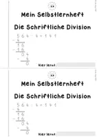 Vorschau - Arbeitsblätter - Schriftliche Division - Das Selbstlernheft (die Schriftliche Division kleinschrittig erarbeiten) - Seite 1