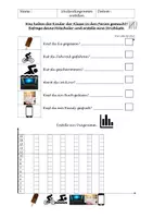 Vorschau - Arbeitsblätter - Säulendiagramm - Deckblatt