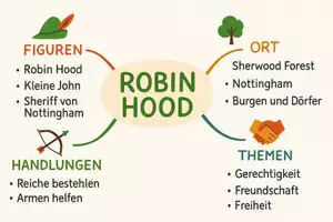 Vorschau - Arbeitsblätter - Arbeitsblatt "Robin Hood" + Onlineübung & MP3 + Mindmap + Infografik - Seite 2