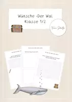 Vorschau - Arbeitsblätter - Wünsche - Der Wal der immer mehr wollte, 1./2. Klasse - Deckblatt