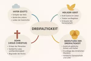 Vorschau - Arbeitsblätter - Arbeitsblätter zum Thema "Dreifaltigkeit" + Lösung & MP3 + Mindmap + Infografik - Seite 2