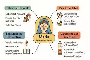 Vorschau - Arbeitsblätter - Arbeitsblätter zum Thema "Maria (Mutter von Jesus)" + Lösung & MP3 + Mindmap + Infografik - Seite 2