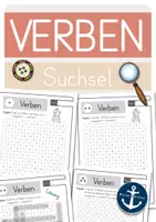 Vorschau - Arbeitsblätter - Verben Suchsel (Arbeitsblätter) - Deckblatt