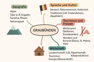 Vorschau - Arbeitsblätter - Arbeitsblätter zum Thema "Graubünden" + Lösung & MP3 + Mindmap + Infografik - Seite 2